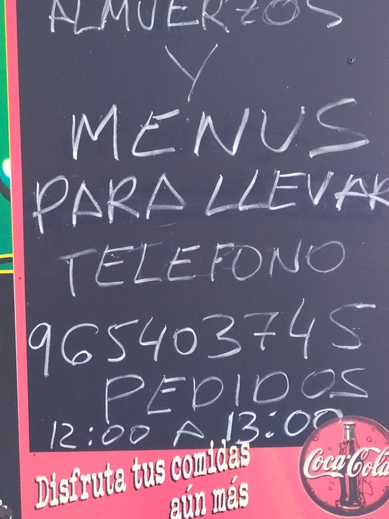Bar ROCIO — Carta
