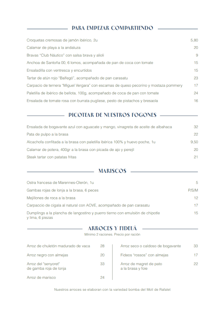 Restaurant Club Nautic Salou — Mas recientes