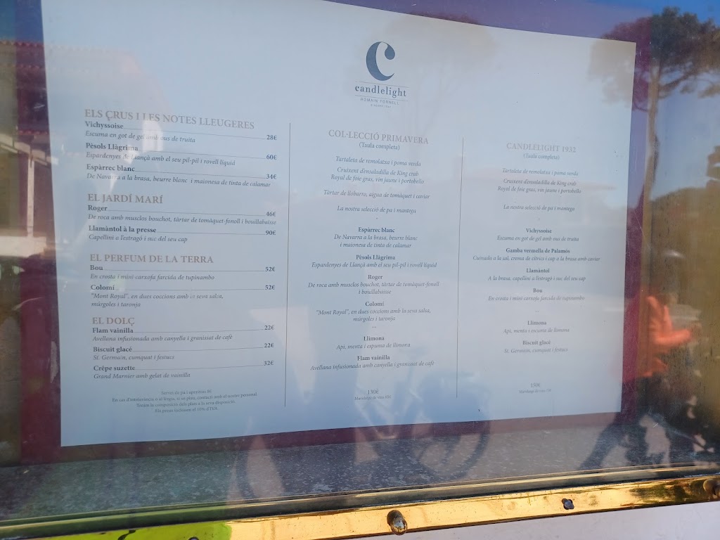 Restaurant Candlelight by Romain Fornell — Carta