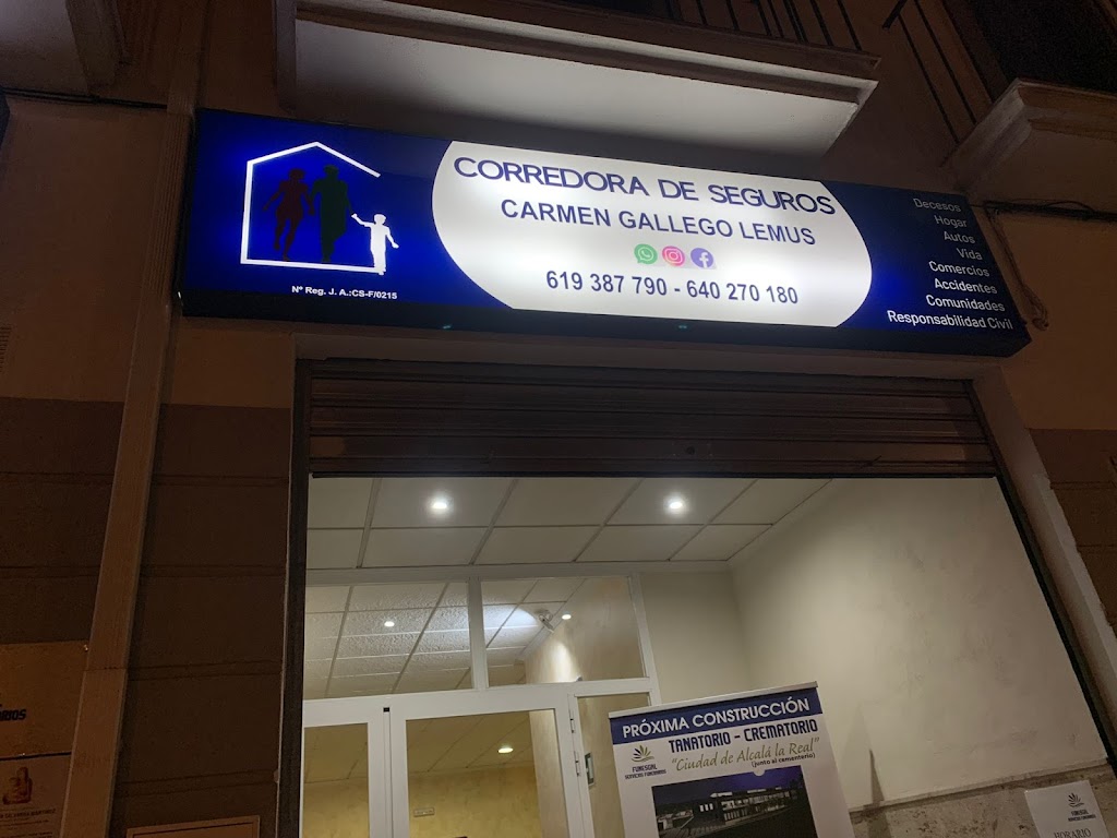 Carmen Gallego Lemus, Corredora de Seguros