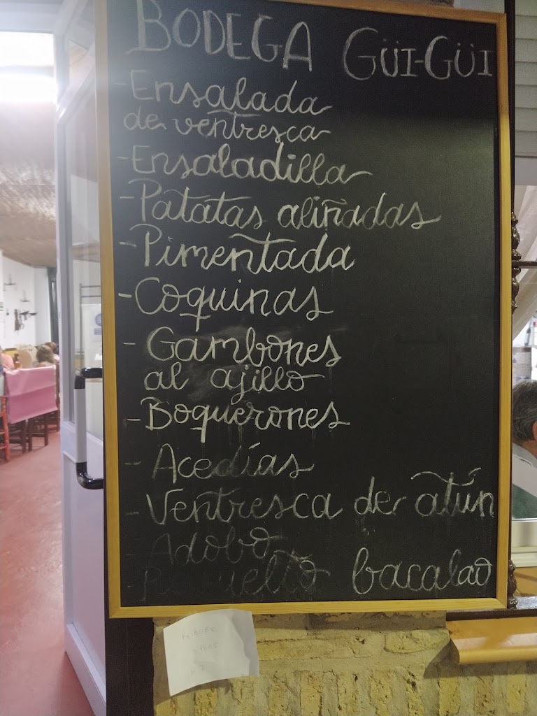 Bodega Gui-Gui — Carta