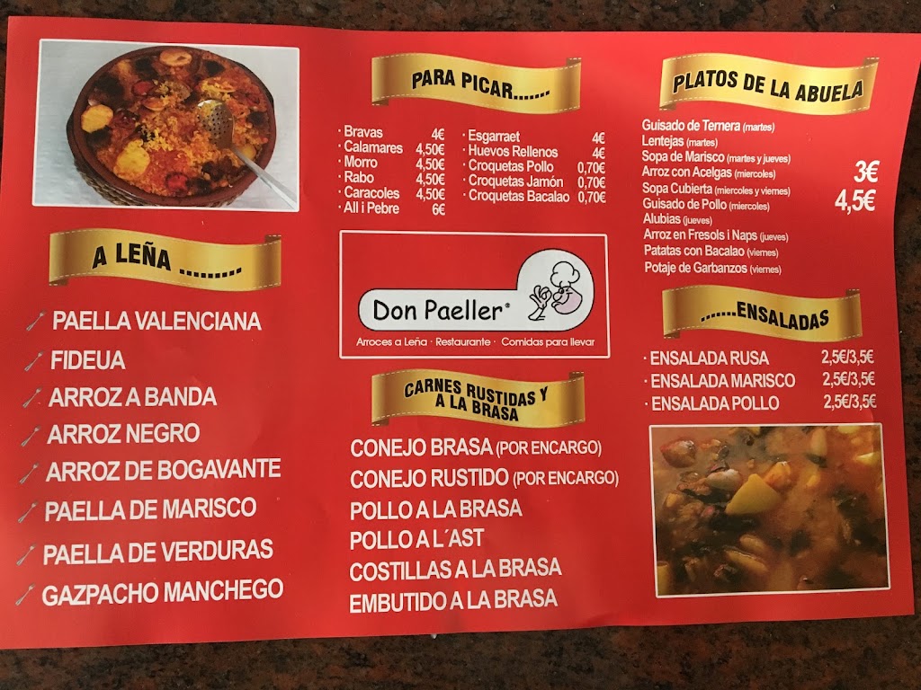 Don Paeller — Carta