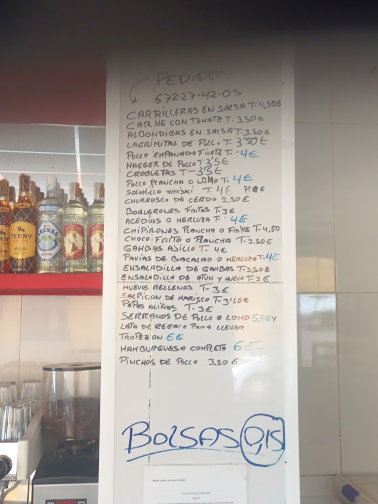 Cafe Bar Rosi — Carta