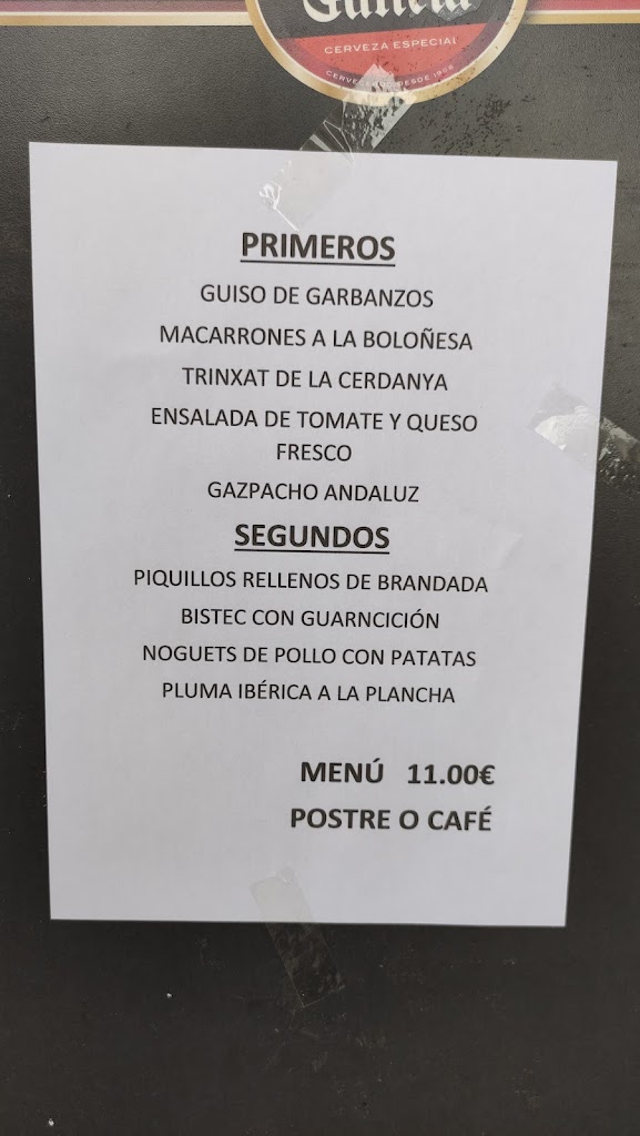 Restaurante Doble mm — Carta