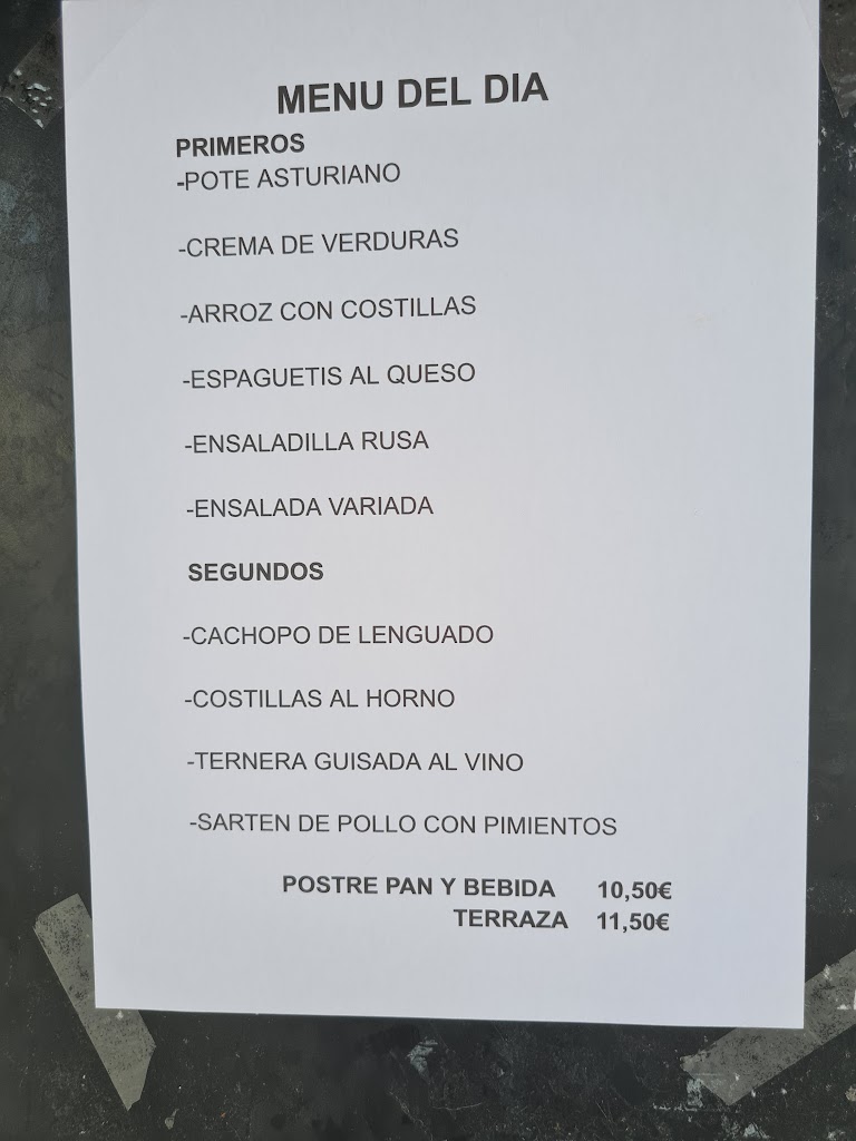 Restaurante La Cocina de Casona — Carta