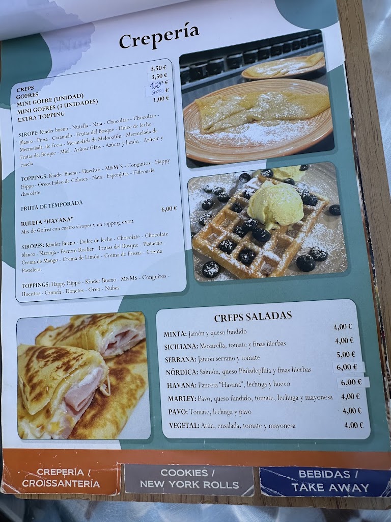 Havana Cafe — Carta