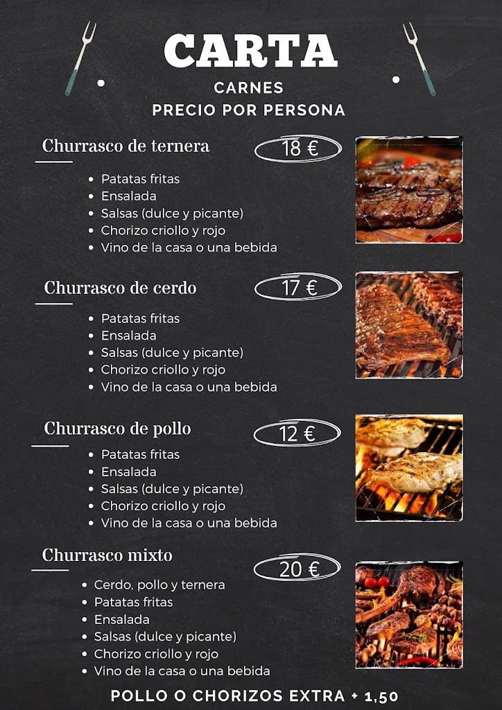 Parrillada A Brasa — Carta
