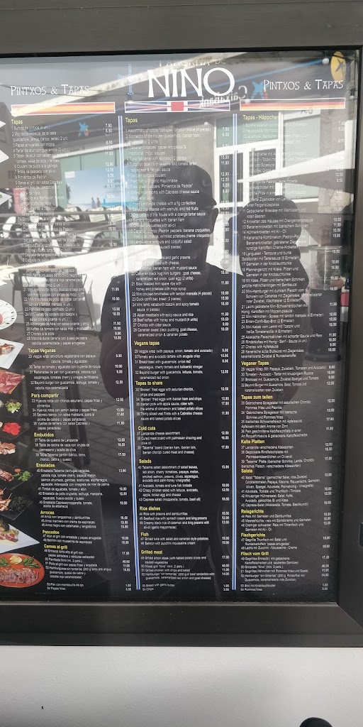Taberna De Nino — Carta