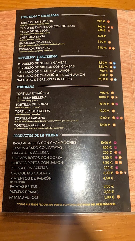 Bodegon Castelao — Carta