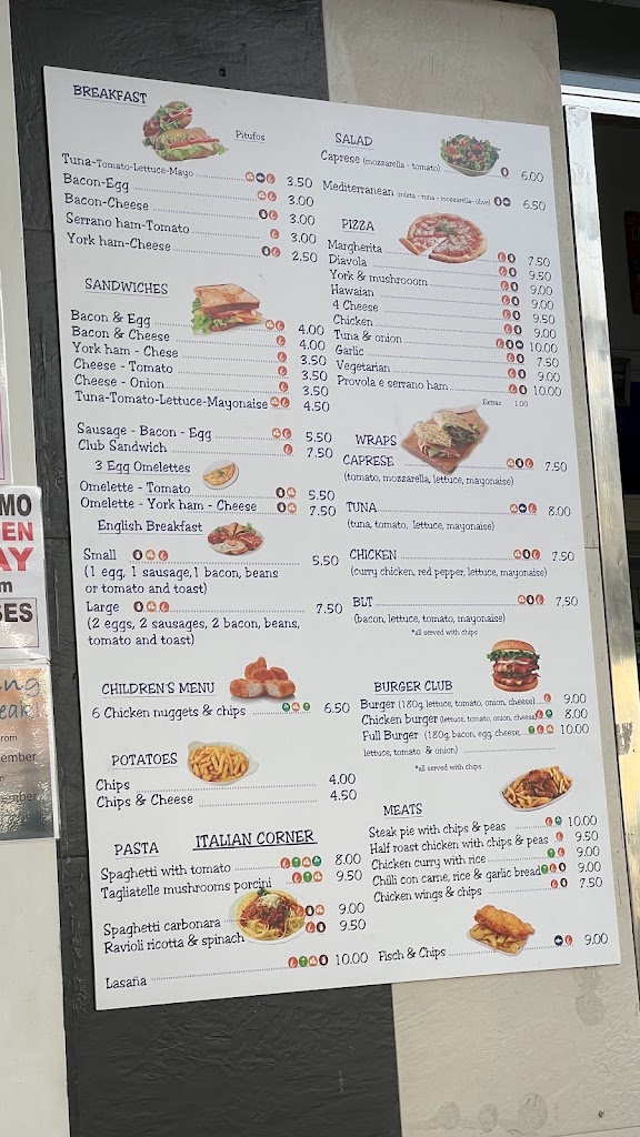 Cafeteria Juan Palomo Pig Bar — Carta