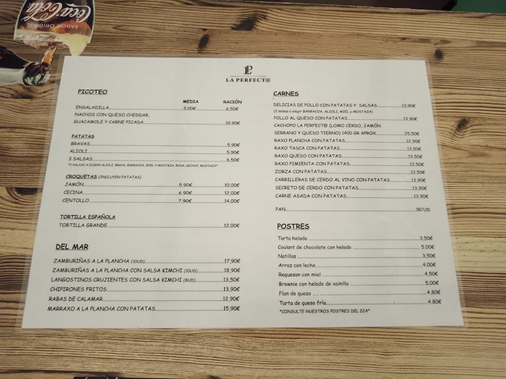 LA PERFECT@ NARON — Carta