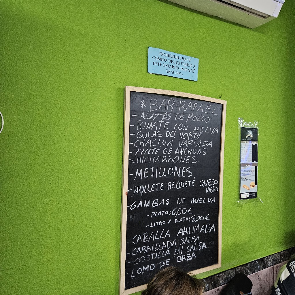 Cerveceria Rafael (El verde) — Carta