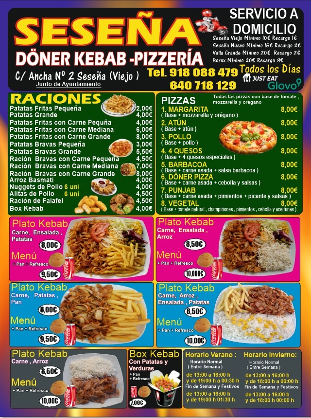 Doner Kebab Sesena — Carta