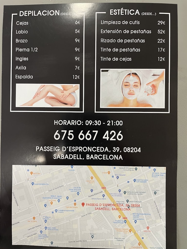 Unas Z.Nuevas Estetica — Carta