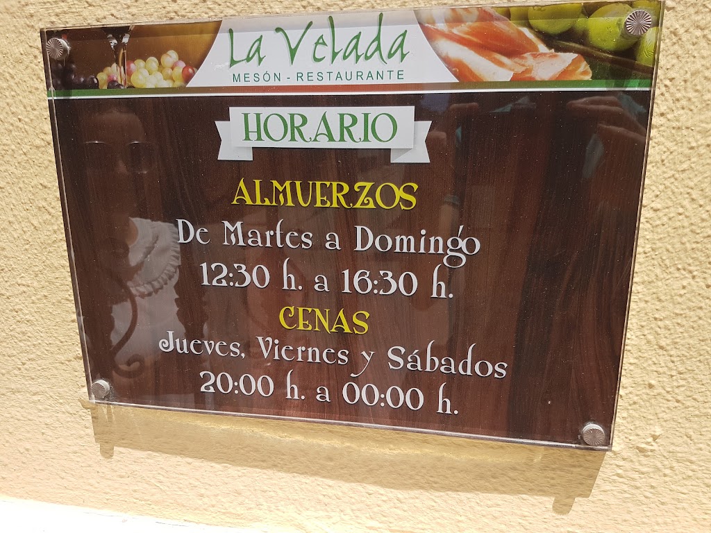 Restaurante La Velada — Carta