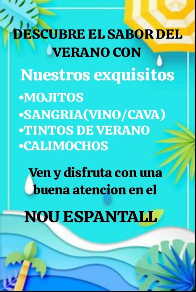 Nou Espantall Bar Cambrils — Carta