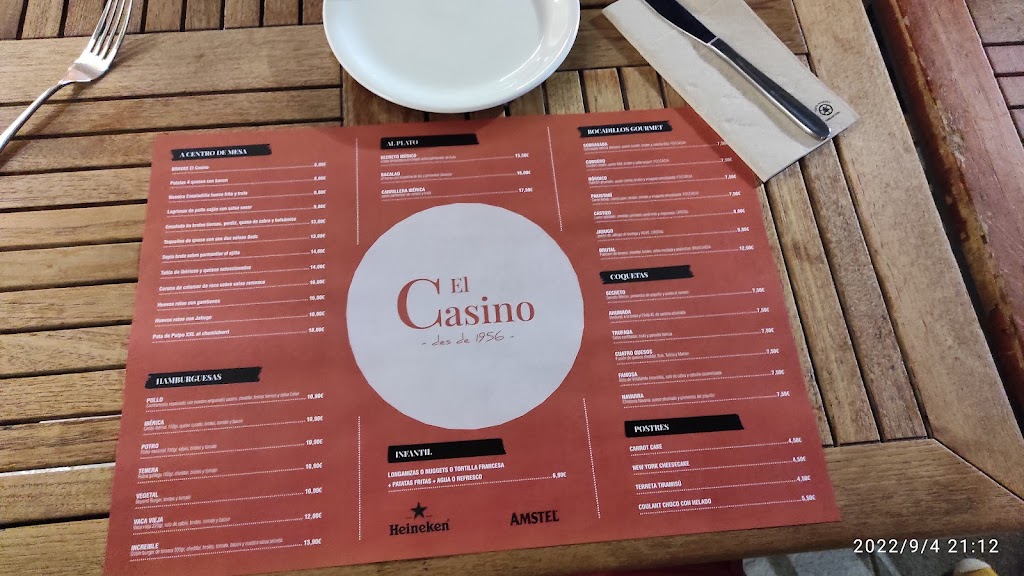 Bar Fernandez — Carta