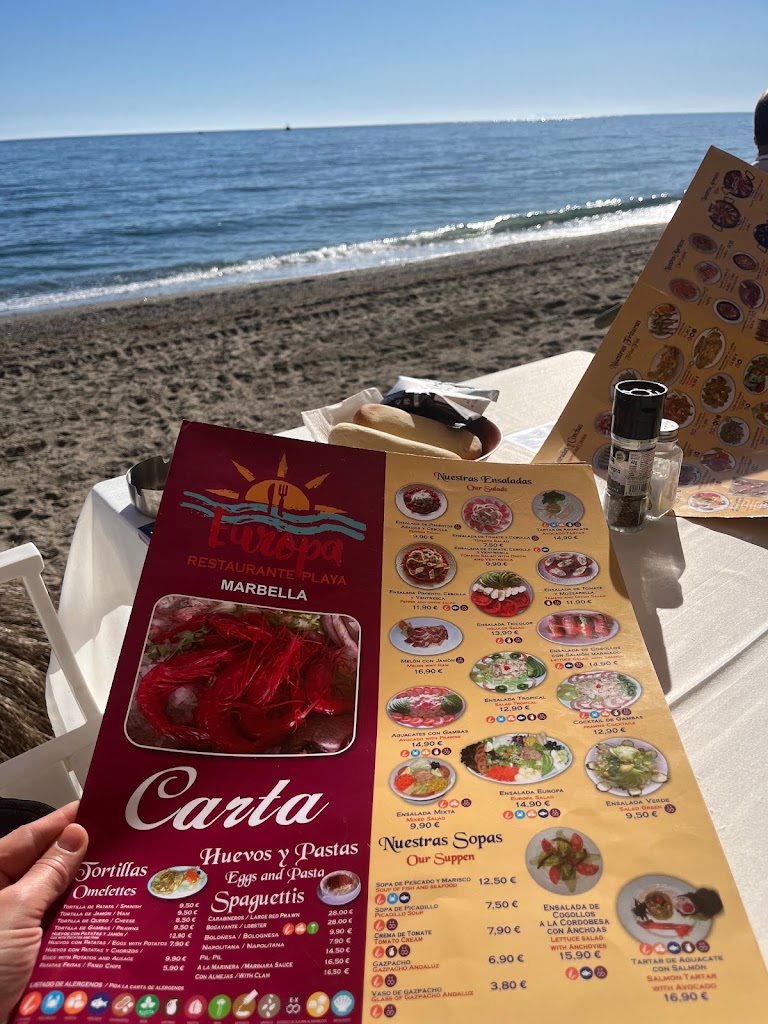 Playa Europa — Carta