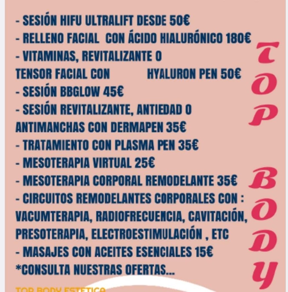 Centro de estetica top body — Carta