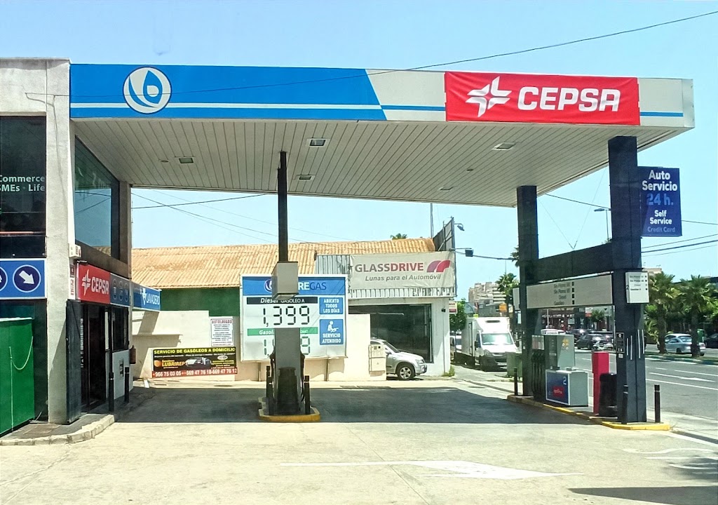 Estacion de servicio Cepsa — Surtidor de combustible