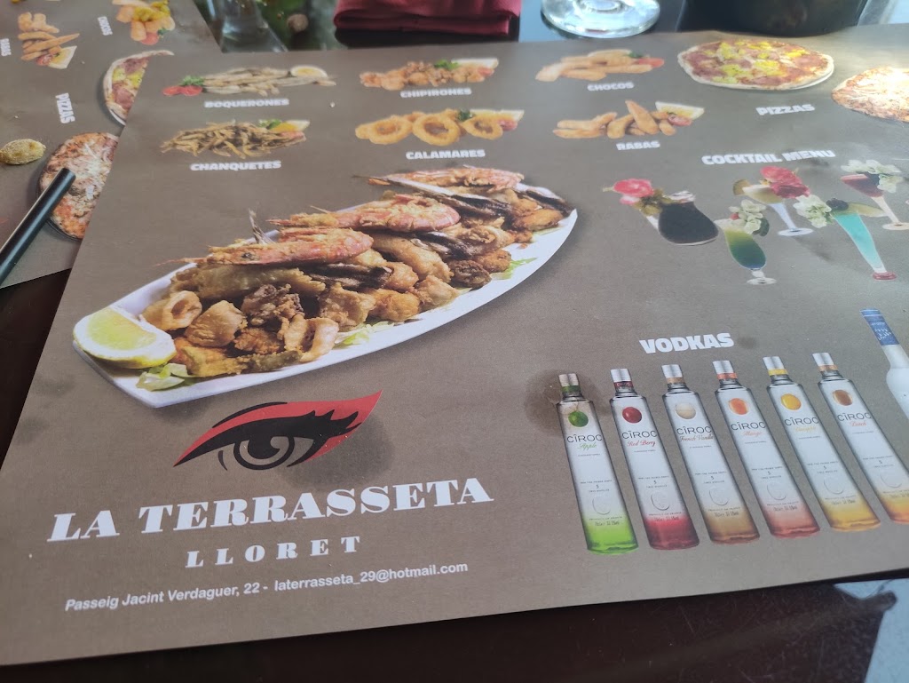 La Terrasseta Lounge — Carta
