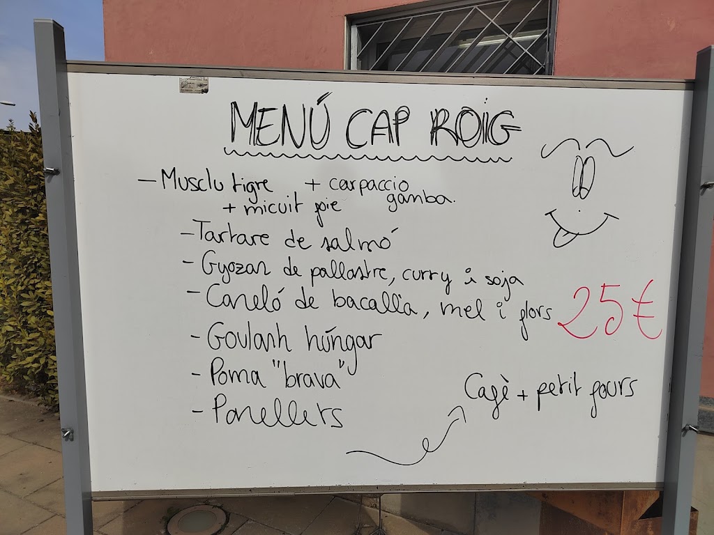 Escuela de Hosteleria Cap Roig — Carta