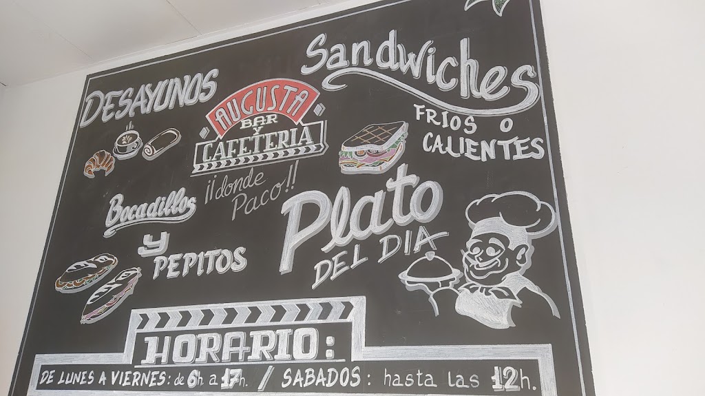 Cafeteria Bar Augusta — Carta