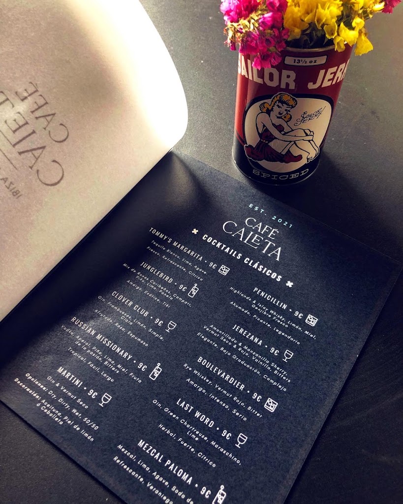Cafe Caleta Bar — Carta