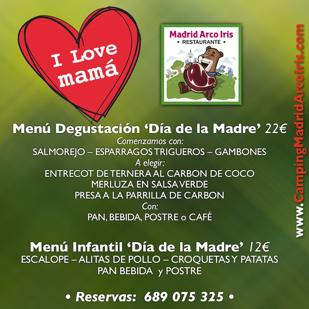 Restaurante Madrid Arco Iris — Carta