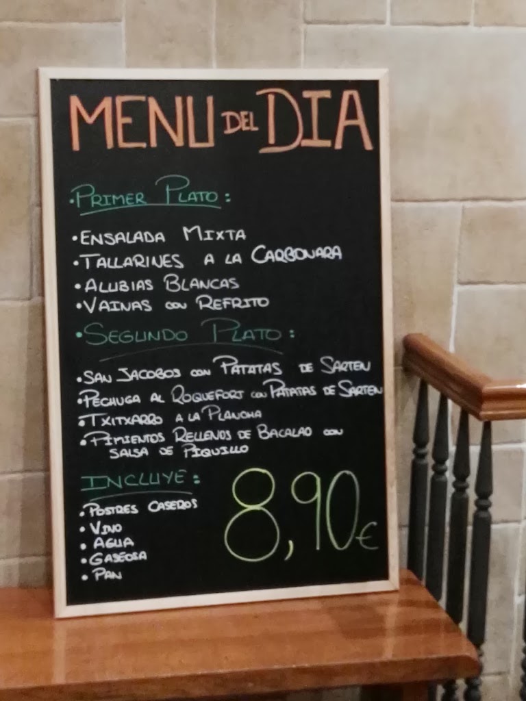 Cafe Antxeta — Carta