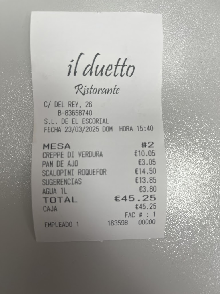 Restaurante Il Duetto — Mas recientes