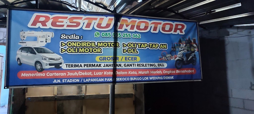 Restu motor - sedia oli murah - sparepart motor murah