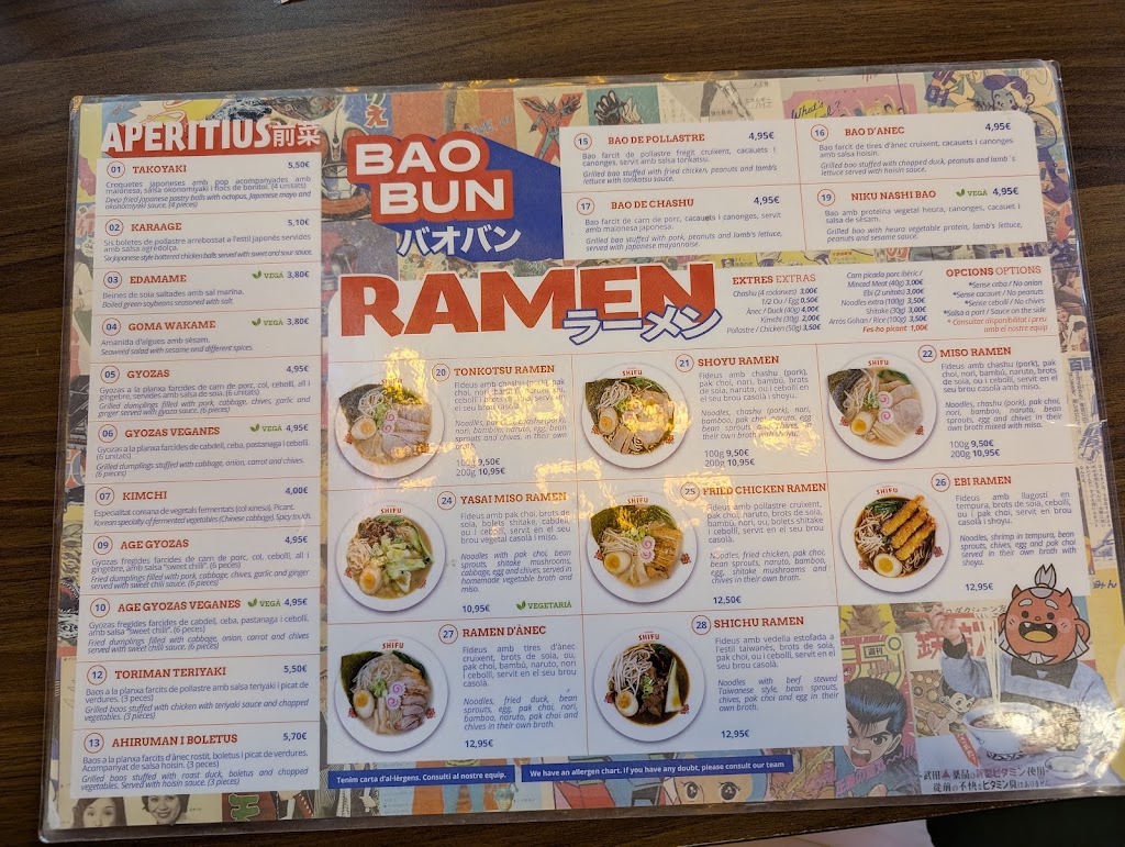 Ramen Shifu — Carta