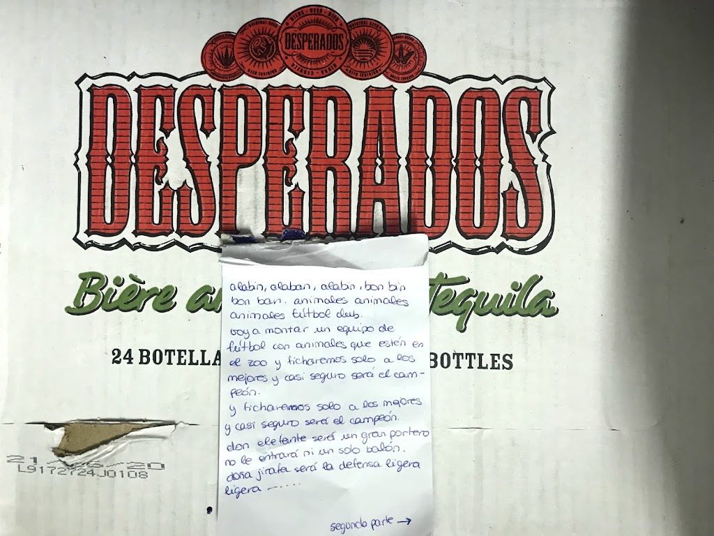 Bar Galactica — Carta
