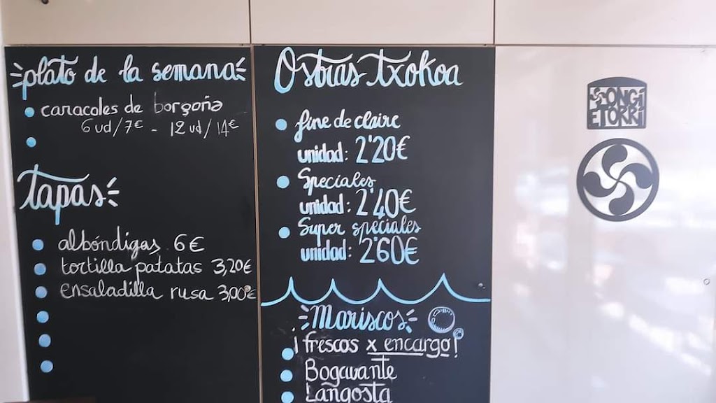 Xabia Txokoa Bar — Carta