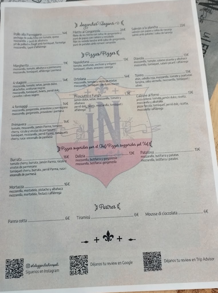 La Leggenda di Napoli — Carta