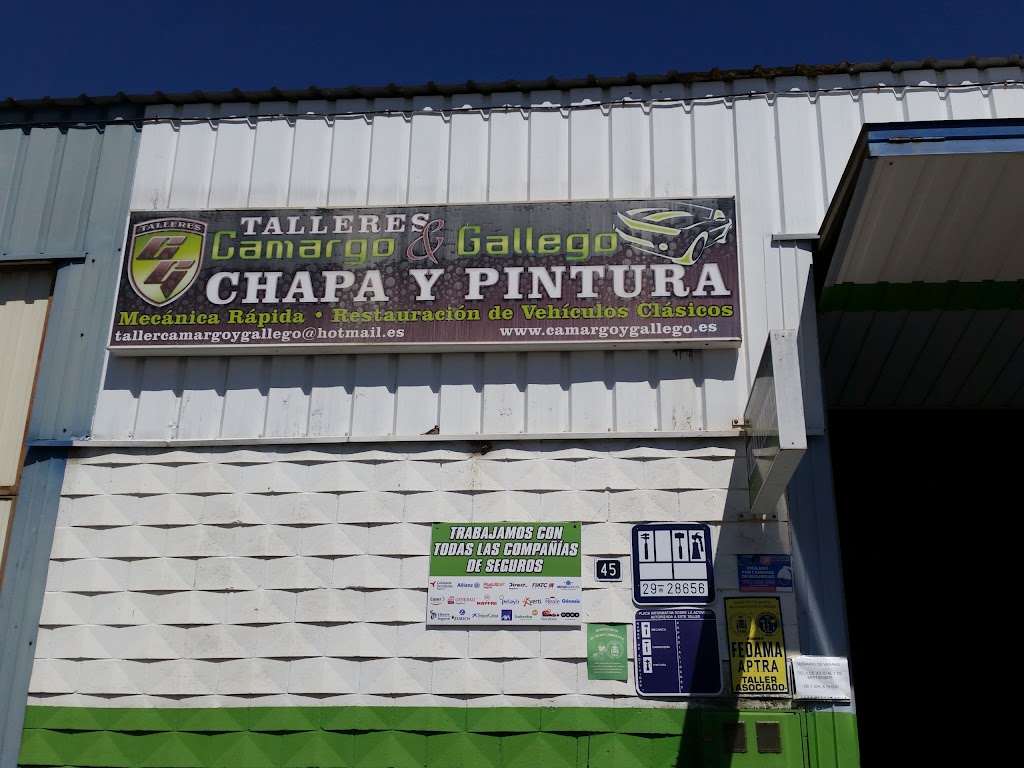 Talleres Camargo y Gallego Chapa, Pintura, Mecanica y Vehiculos de Ocasion — Exterior