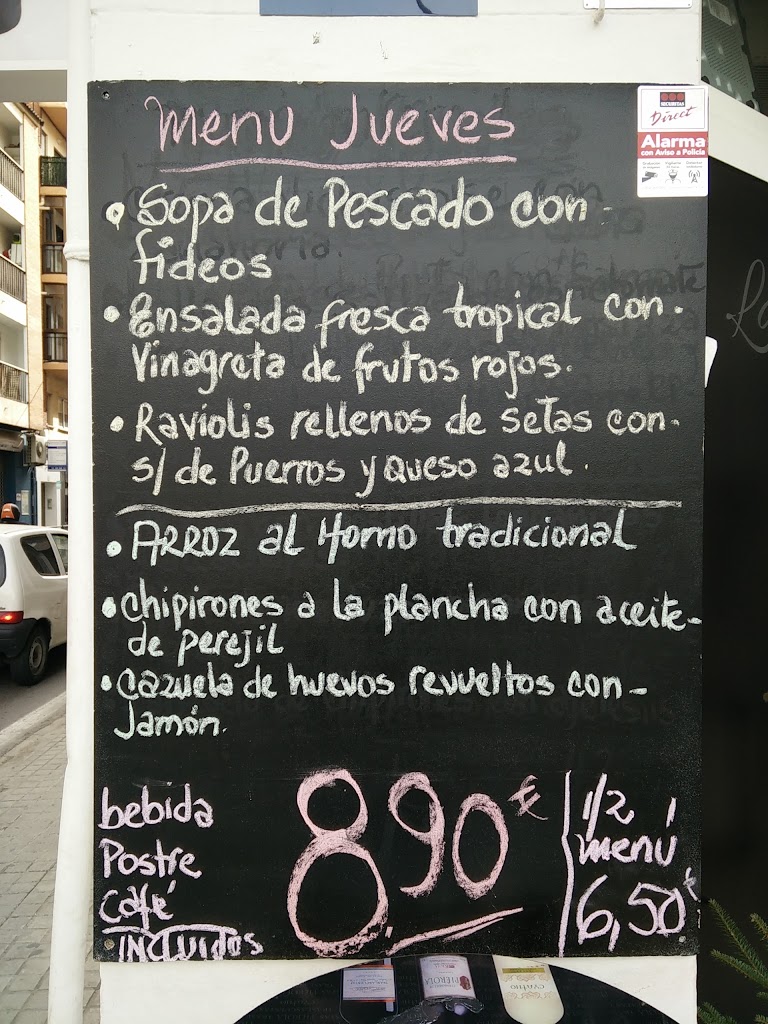 Cerveceria Vimar — Carta