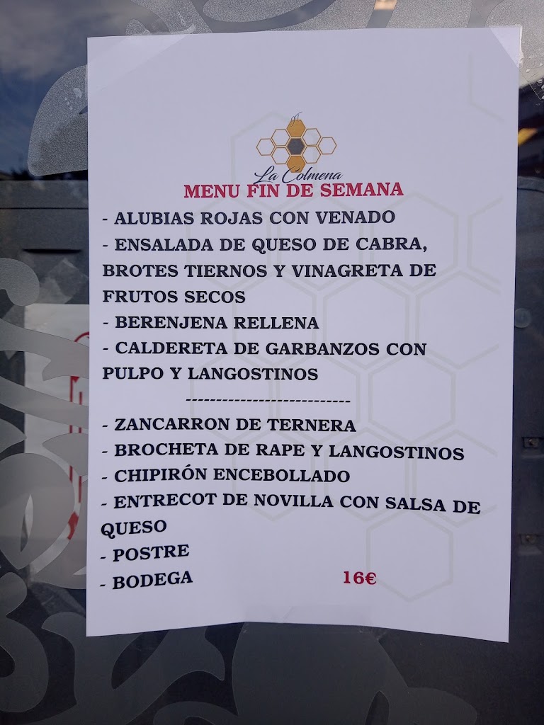 La Colmena — Carta