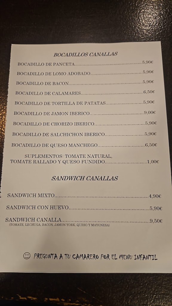 Los mas Canallas de Rivas — Carta