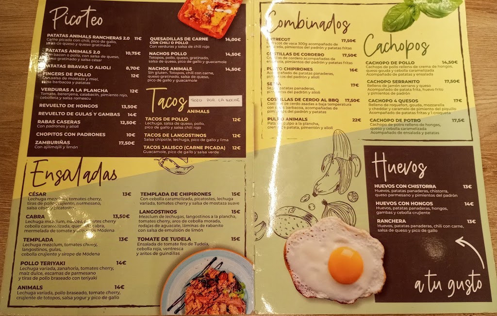 Bar Animals Ripagaina 2.0 — Carta