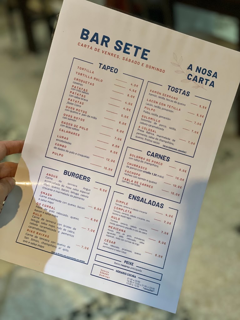 Bar Sete — Del propietario