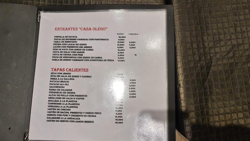OLEGO DOS — Carta