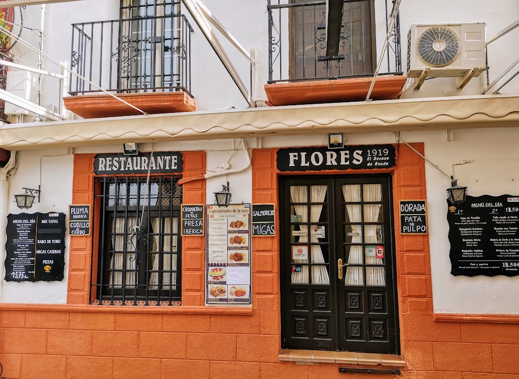 Restaurante Flores El Decano de Ronda 1919 — Carta