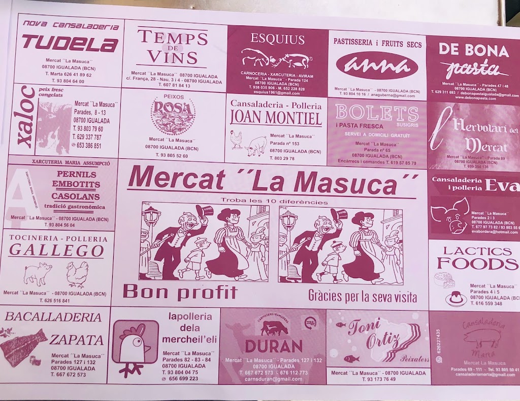 La Cafeteria — Carta