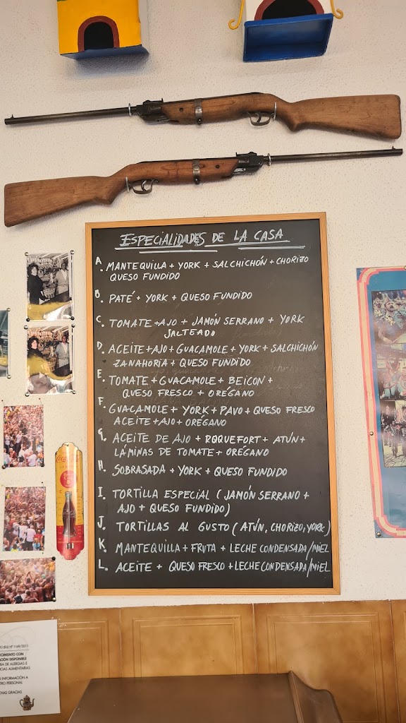 Churreria Pascual — Carta