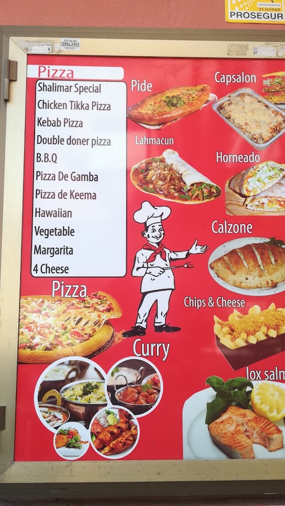 Shalimar Indian Curry's — Carta