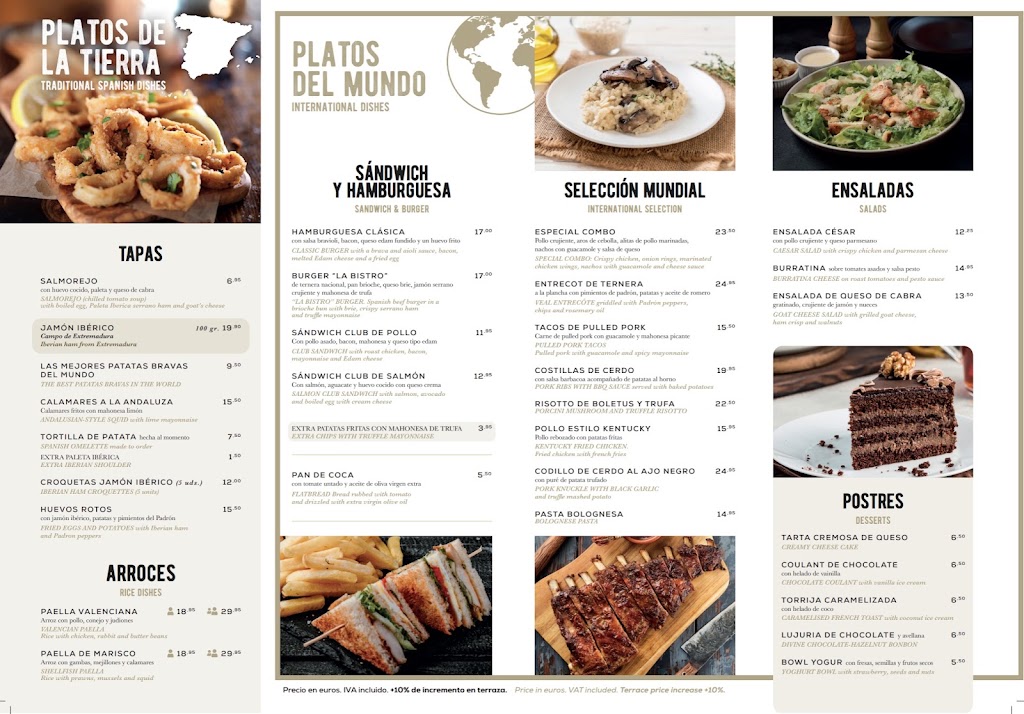 Tapas — Carta