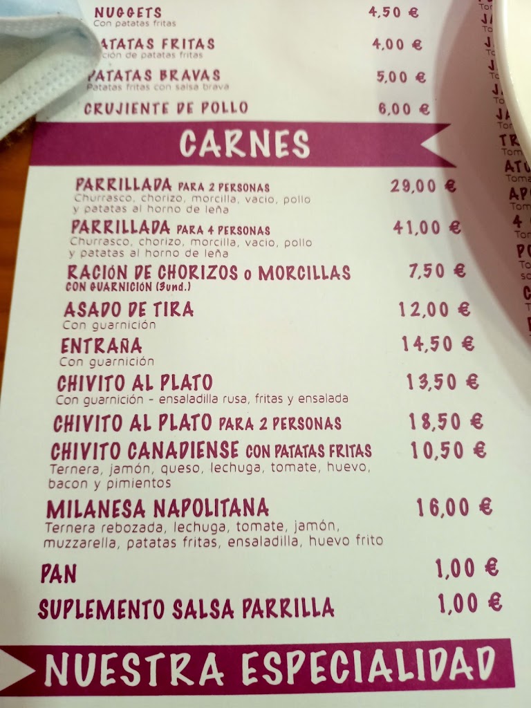 El Tio Mario 2 — Carta