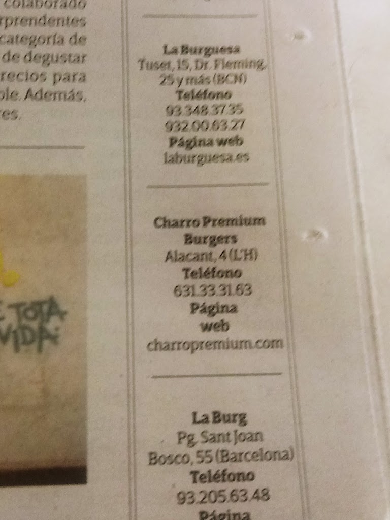 Corre que se Acaban! — Carta